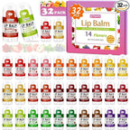 Yopela Mini Lip Balm Bulk 32 Pack, Natural Lip Balms by yopela