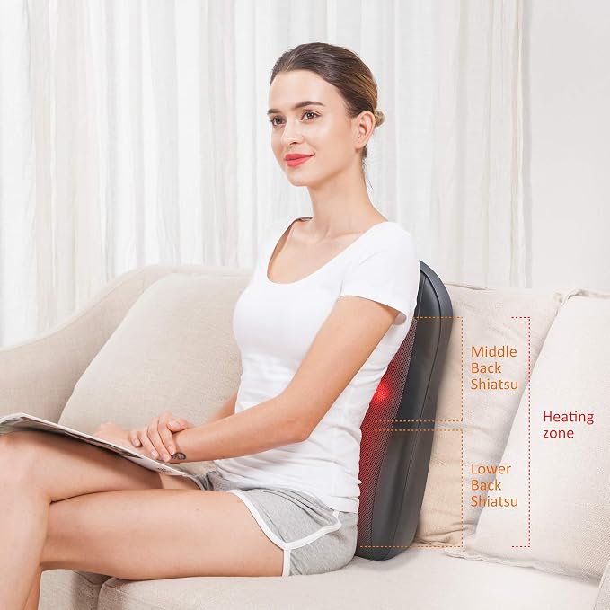Snailax Cordless Shiatsu Back Massager - Image 2