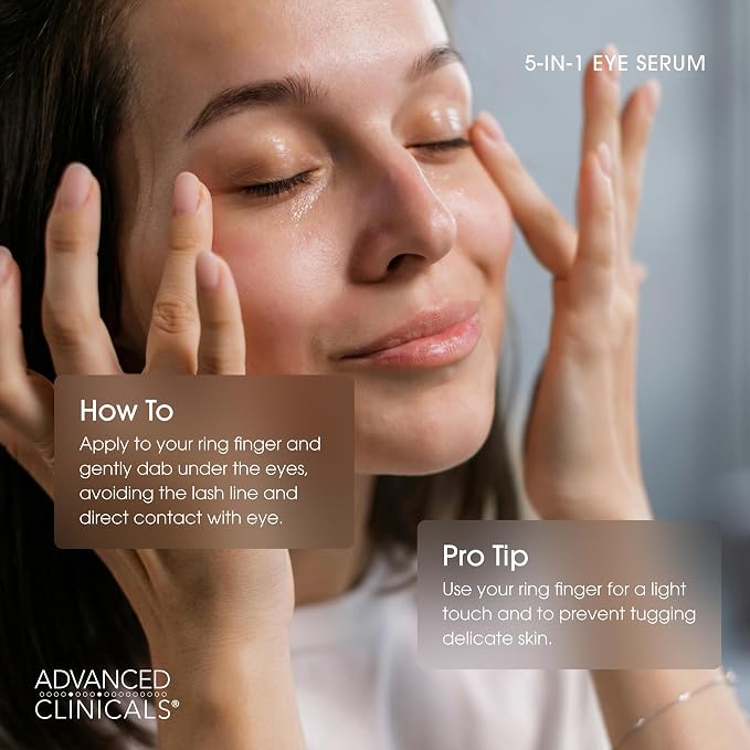 Advanced Clinicals 5-in-1 Eye Serum | Multi-Benefit Visible Anti Aging Under - Image 5