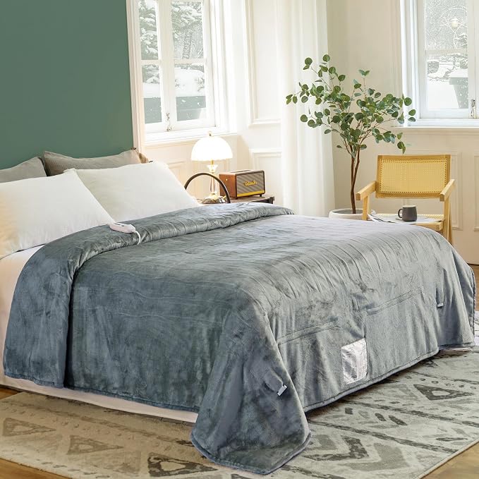 JET'S HOME Heated Blanket Twin 62"x84" by Jetshome