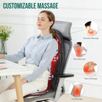 Snailax Back Massager with Heat, Vibration Massage Seat Cushion with 6 - Image 2