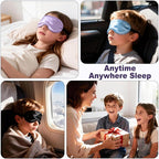Kids Sleep Mask, Kids Eye Mask for Boys Girls, Kid Silk Eye Masks - Image 7