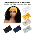 GiLi 6 Pack Wide Headbands for Women Non Slip Soft Elastic Hair Bands Yoga - Image 3