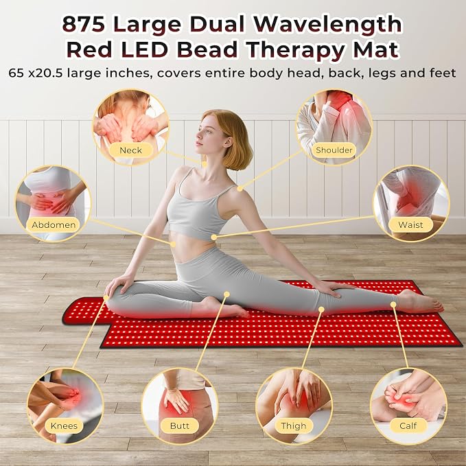 LITDUCK Body Red Light Therapy Mat, Eligible Red Light Therapy Blanket - Image 5