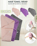 Textila 100% Cotton Hair Wrap Towels - Image 4