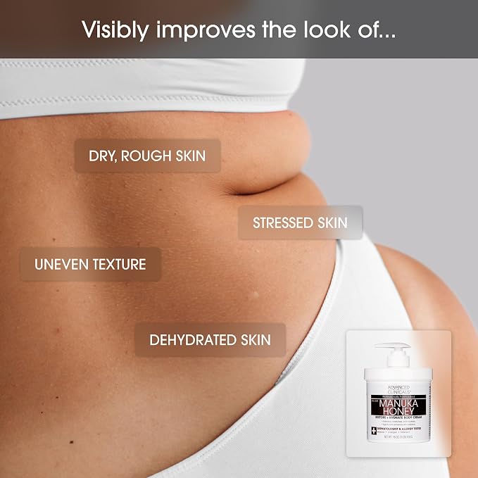 Advanced Clinicals Manuka Honey Body Cream - Image 4
