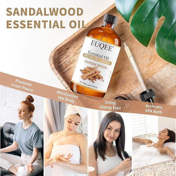 EUQEE Sandalwood Essential Oil Sandalwood Oil Oil - Image 3