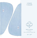American Soft Linen 100% Cotton Hair Towels - Image 4