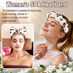 Zkptops 6Pcs Spa Headband for Washing Face Wristbands Set Women Bubble Makeup - Image 7