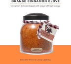 A Cheerful Giver — Orange Cinnamon Clove - 34oz Papa Scented Candle Jar - - Image 2