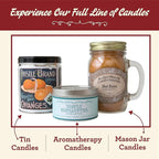 Our Own Candle Company, Gingerbread Vanilla Scented Mason Jar Candle, 100 Hour - Image 3