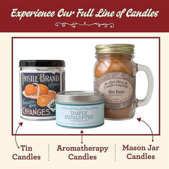 Balsam Pine Scented Mason Jar Candle – 13 oz, Long Lasting 100 Hour Burn - Image 3