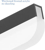 Ralbay 40" LED Black Vanity Light 40W Frosted Aluminum Modern LED Black - Image 7