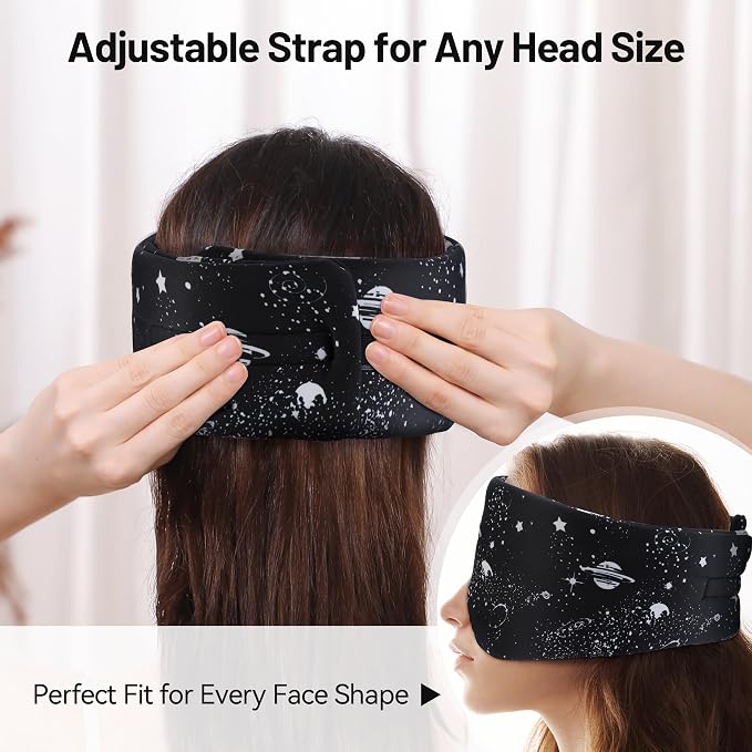 LOVE EYE Dual Side Sleep Mask, Ice Silk Eye Sleeping Mask & Blindfold - Image 5