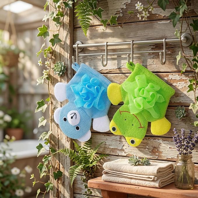 Bath Gloves Loofah for Kids - Image 7