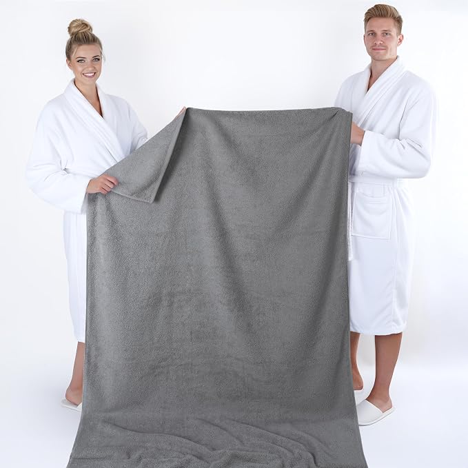 American Soft Linen 100% Cotton 600 GSM Turkish 40x80 Oversized Bath Towel Sheet - Image 5