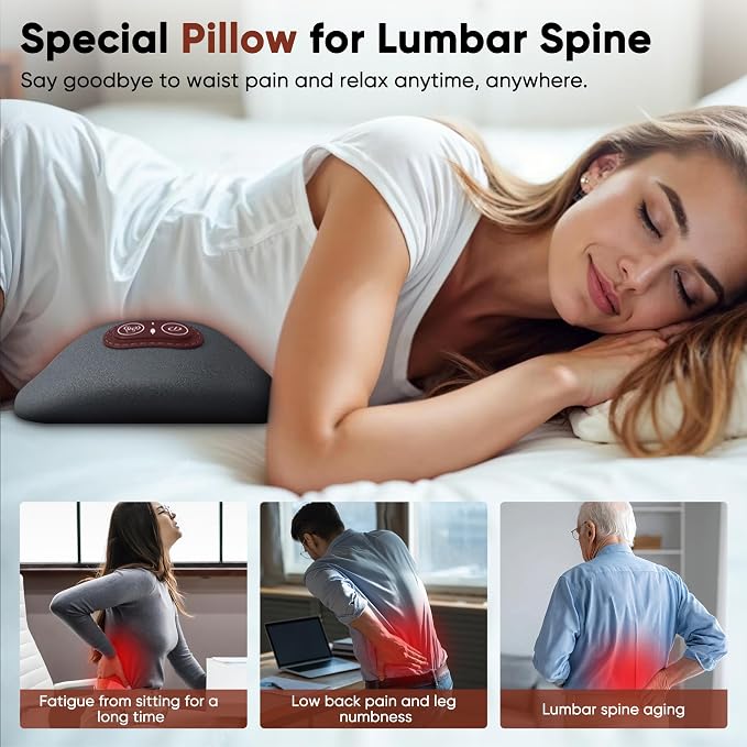 3 in 1 Upadate Rechargeable Electric Lumbar Support Pillow - Image 8