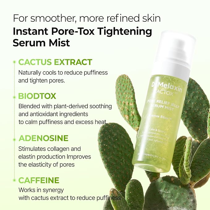 Dr.Melaxin Cactox Pore Relief Jelly Serum Mist, Instant Cooling Face Mist - Image 6