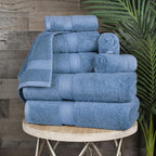 SUPERIOR Egyptian Cotton Pile 8 Piece Towel Set, Includes 2 Bath, 2 Hand - Image 3