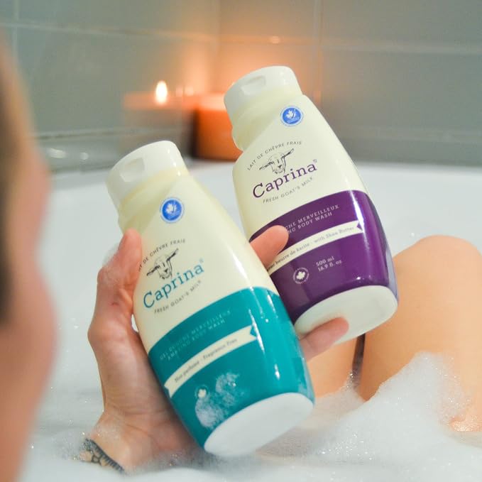 Caprina Amazing Body Wash, Fragrance Free, 16.9 oz, - Image 2