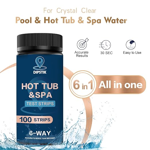 Dipstik Pool & Spa Test Strips - 6 in 1 Water Test - Image 3