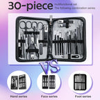 Manicure Pedicure Kit Professional 30pcs Complete Nail Care kit，fingernail and - Image 2