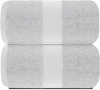 White Classic Luxury Soft Bath Sheet Towels - Image 2
