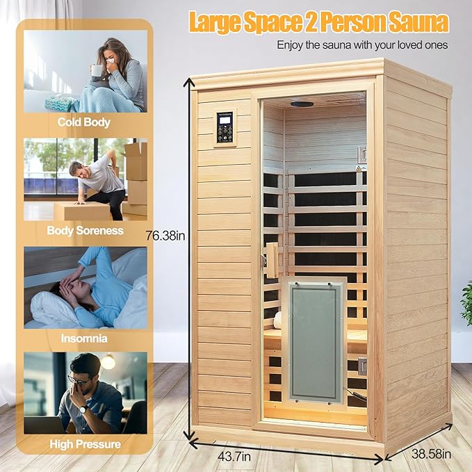 Low EMF Indoor Sauna, Infrared Sauna - Image 7