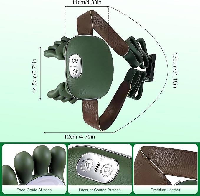 OTAVILEM Neck Massager with Heat, Shiatsu Neck and Back Massager with 4D - Image 7