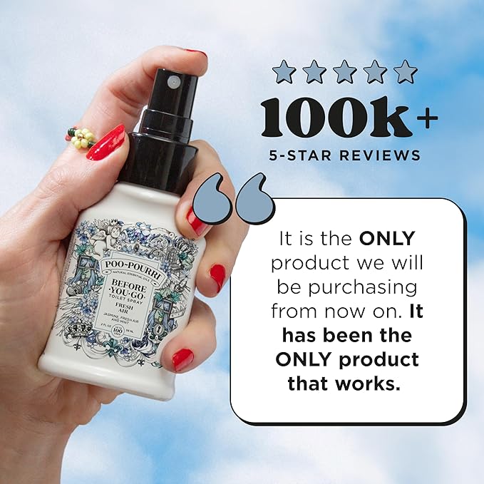 Poo-Pourri Before-You-Go Toilet Spray, Fresh Air, 4 Fl Oz, Bathroom Odor - Image 4