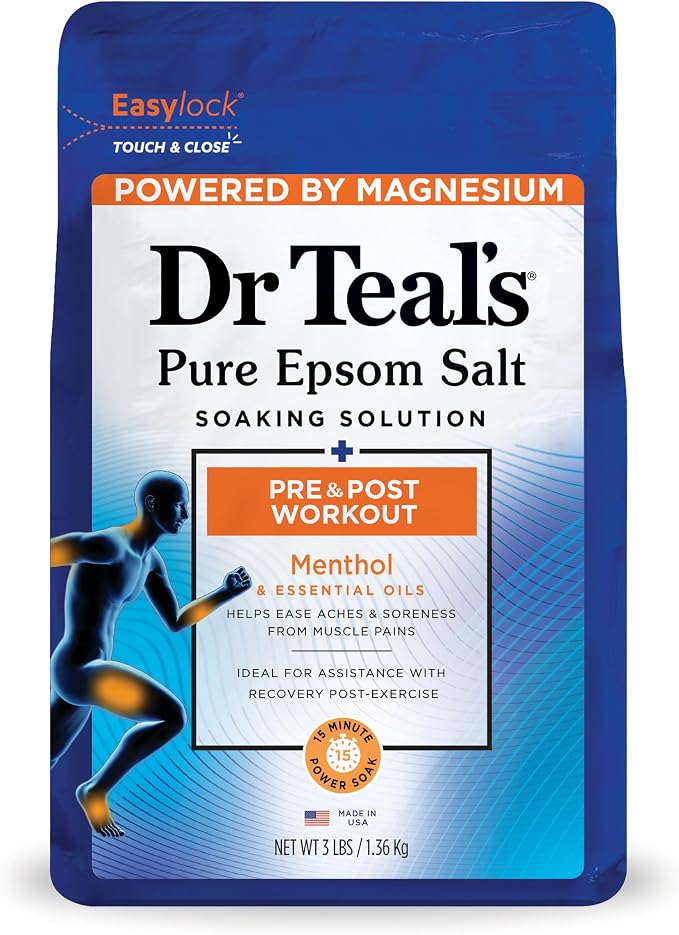 Dr Teal's Epsom Salt Magnesium Soak, Pre & Post Workout by DrTeals