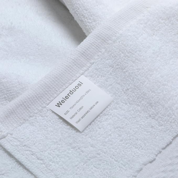 Cotton Bath Towels Set, 2-Piece Set Super Absorbent Quick Drying, Suitable - Image 7