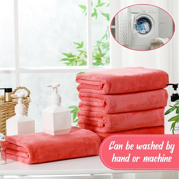 SmoothNovelty 16 Pack Microfiber Bath Towels Bulk 27'' x 60'' Oversized Beach - Image 4