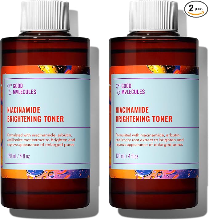 Good Molecules Niacinamide Brightening Toner Pack 2 – 120 ml / 4 fl oz Each | by GoodMolecules