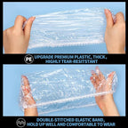 LEOBRO Large Disposable Shower Cap, Plastic Shower Caps - Image 5