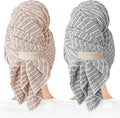 ROLSHOL 2 Packs Large Microfiber Hair Towels by ROLSHOL