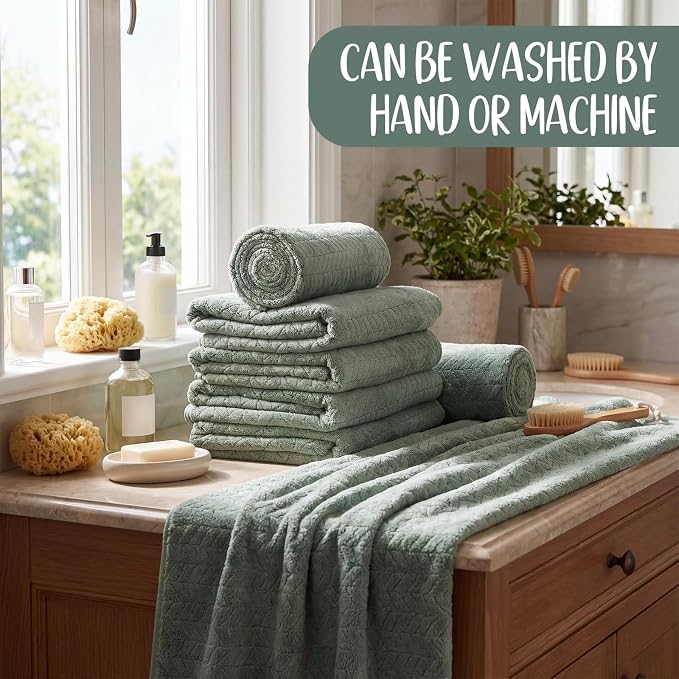 SmoothNovelty 16 Pack Microfiber Bath Towels Bulk 27'' x 60'' Oversized Size - Image 4