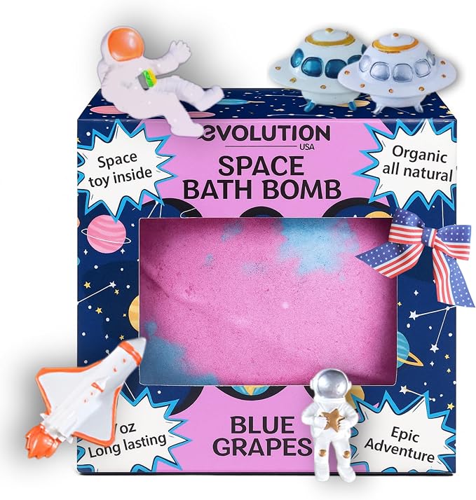 EvolutionUSA 1 Space Bath Bomb for Boys & Girls by EvolutionUSA