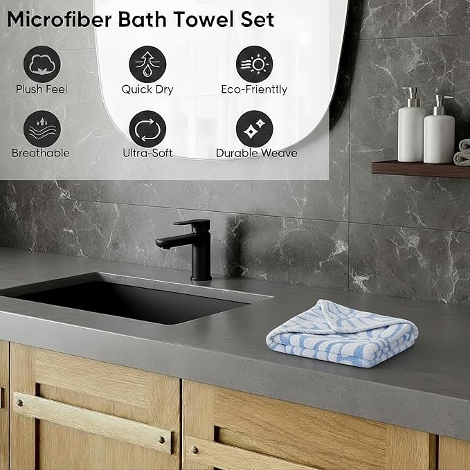 2-Pack Women's Microfiber Hair Towel Wrap: 50% Faster Drying, Ultra - Image 7
