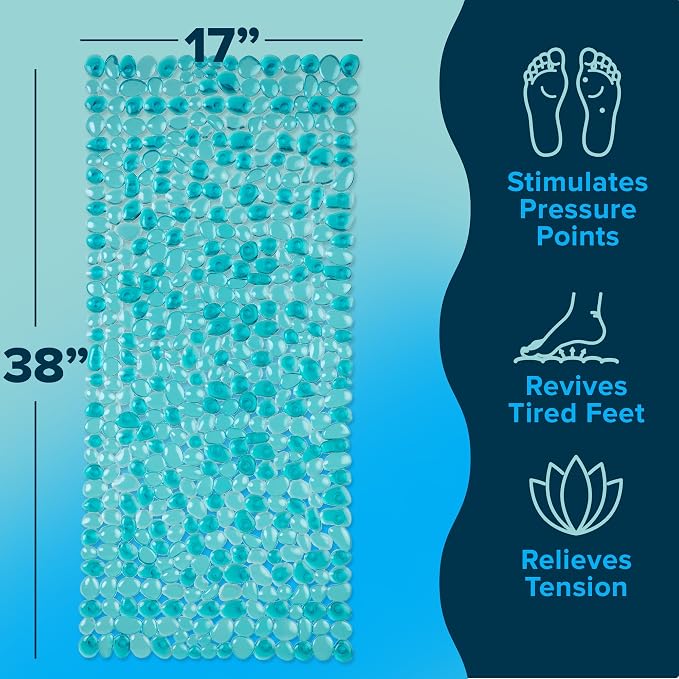 SlipX Solutions Non Slip Pebble Bath Mat - Image 4