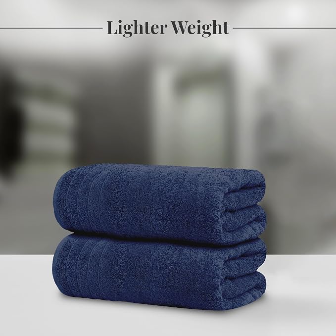 Tens Towels Pack of 4 Extra Large Bath Towels 30 x 60 Inches, 100% Cotton - Image 2