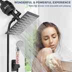 HarJue Filter Shower Head, High Pressure 8 Inch Rainfull - Image 6