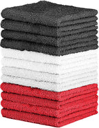 QUBA LINEN 100% Cotton Washcloth Set – Soft, Absorbent Face Towels by QUBA+LINEN