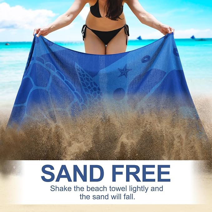 Genovega Oversized Turkish Beach Towel 72"x36" - Image 3