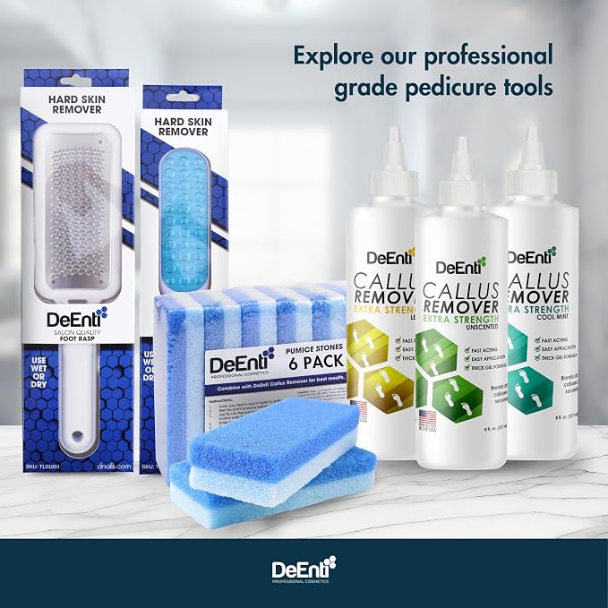 DeEnti Metal Foot File, Salon Quality Callus Remover, Lightweight Foot Scrubber - Image 7