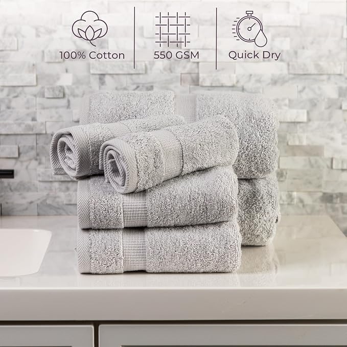 Lavish Home 6 Piece Towel Set - Image 2