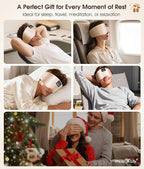 MUSICOZY 3D Silk Bluetooth Sleep Mask Headphones, Mulberry Silk Eye Mask - Image 9