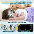Kids Sleep Mask – 100% Mulberry Silk Eye Mask - Image 4
