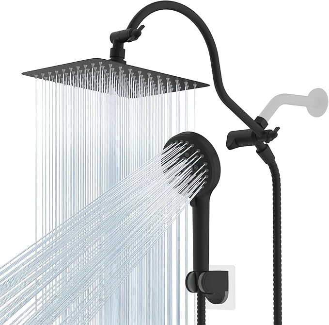 Hibbent All Metal High Pressure Rainfall 10'' Shower Head, CUPC Certified by Hibbent