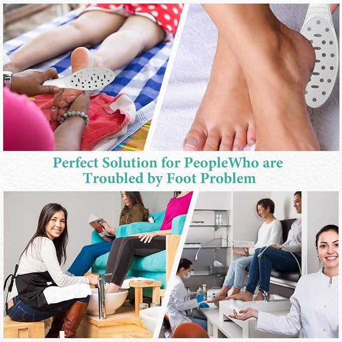 2 Pcs Stainless Steel Foot Scraper Metal Foot File Double Sided File Callus - Image 7